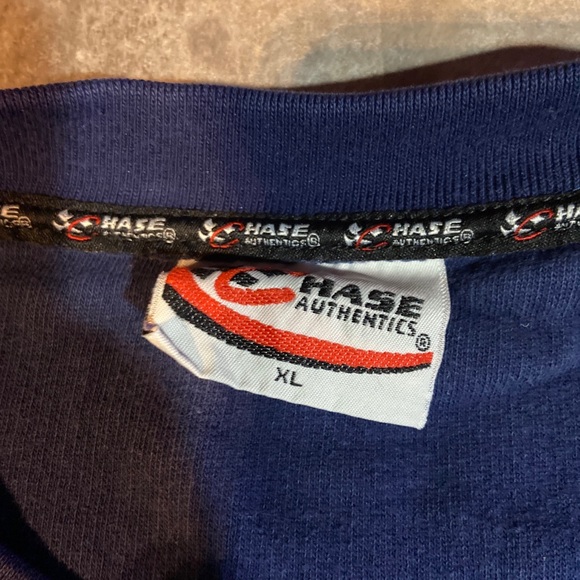 Vintage Chase Dupont Nascar Motorsport Blue Sweatshirt Mens XL - Picture 2 of 6